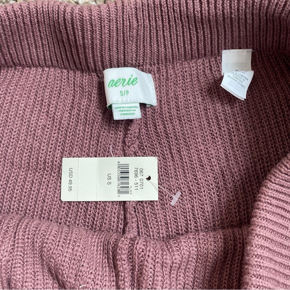 Aerie Knit Crop Wide Leg Lounge Pants NWT - Picture 2 of 4